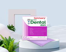 Load image into Gallery viewer, Sanctuary Dental Dam Purple Mint (Non-Latex) (0.25mm)